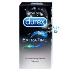 تصویر بسته‌بندی کاندوم دورکس مدل Extra Time بسته 10 عددی با خاصیت تأخیر در انزال