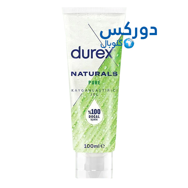 تصویر ژل روان‌کننده دورکس مدل Naturals حجم ۱۰۰ میلی‌لیتر با ترکیبات طبیعی، حاوی آلوئه‌ورا و بدون پارابن، مناسب برای پوست‌های حساس