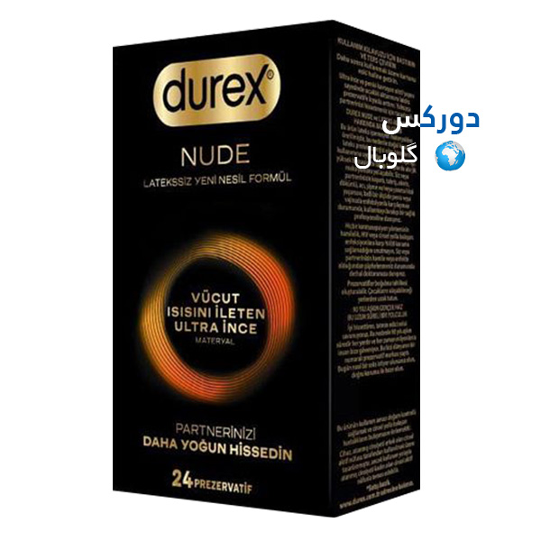 کاندوم دورکس مدل DUREX NUDE LATEX FREE بسته‌ 24 عددی